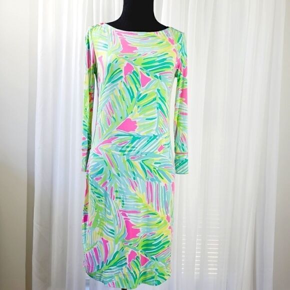 Lilly Pulitzer Sophie Dress Palm Fronds XS - Picture 1 of 9